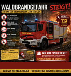 Waldbrandgefahr steigt – Jetzt gemeinsam aufmerksam sein!