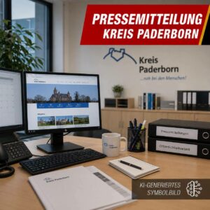 Sperrung der K1 in Paderborn-Neuenbeken