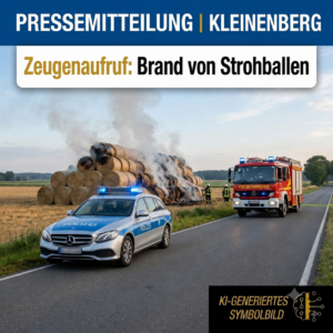 POL-PB: Strohballen geraten in Brand – Polizei sucht Zeugen