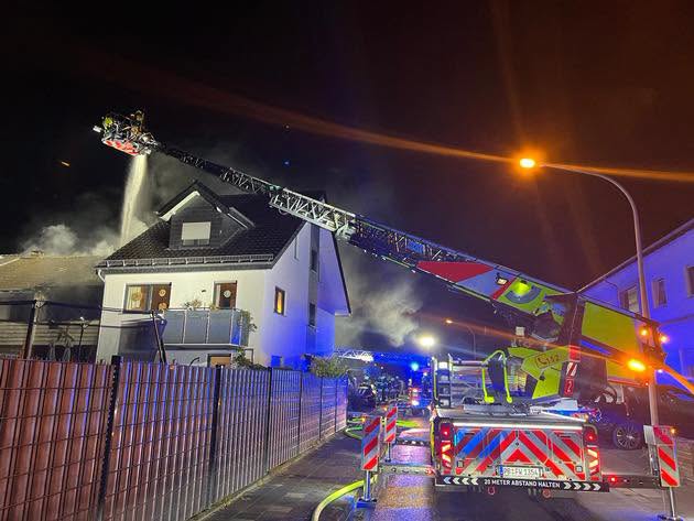 Einsatzreiche Nacht für die Feuerwehr Paderborn. Foto Feuerwehr Paderborn