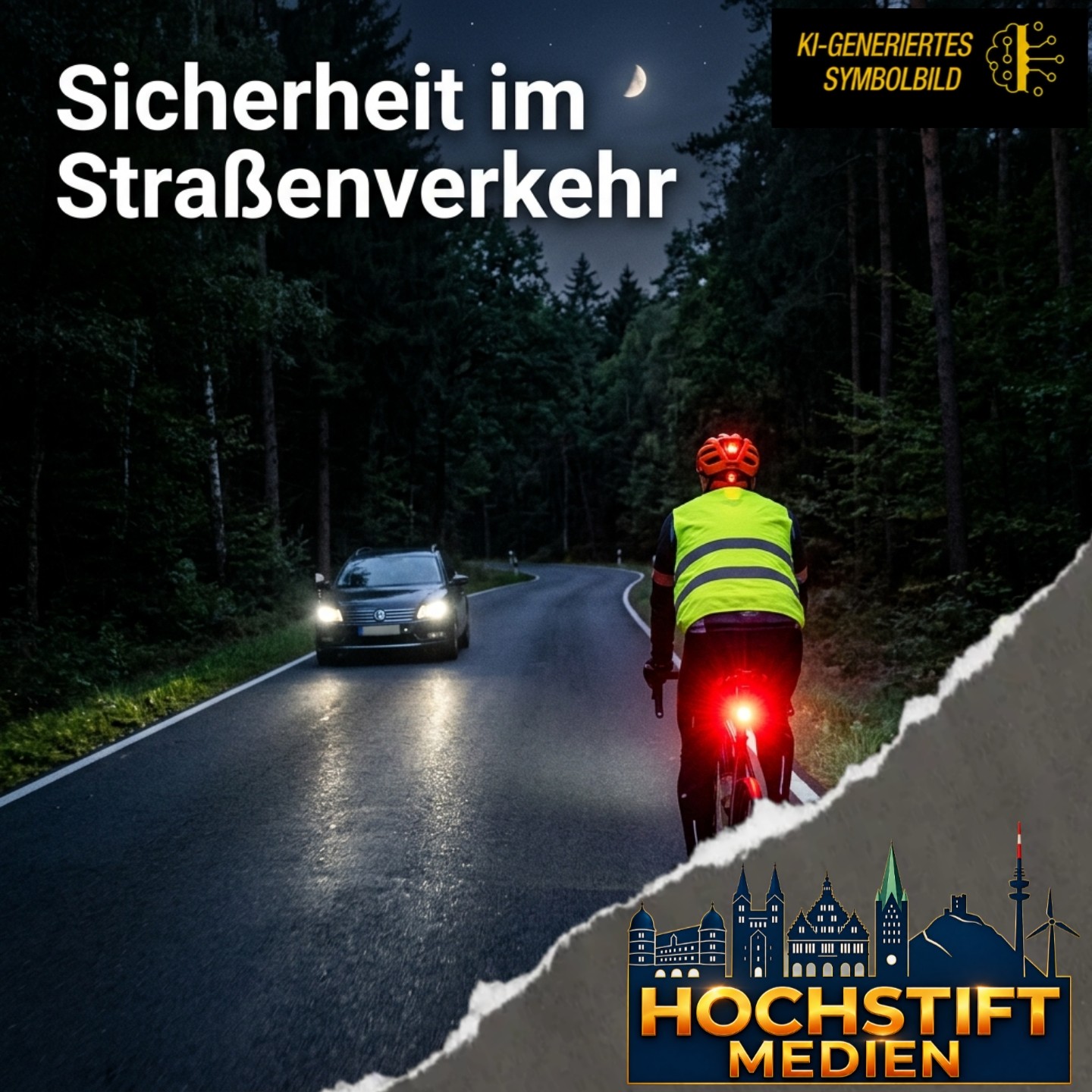 Warum Sichtbarkeit für Radfahrende in der Dämmerung lebenswichtig ist