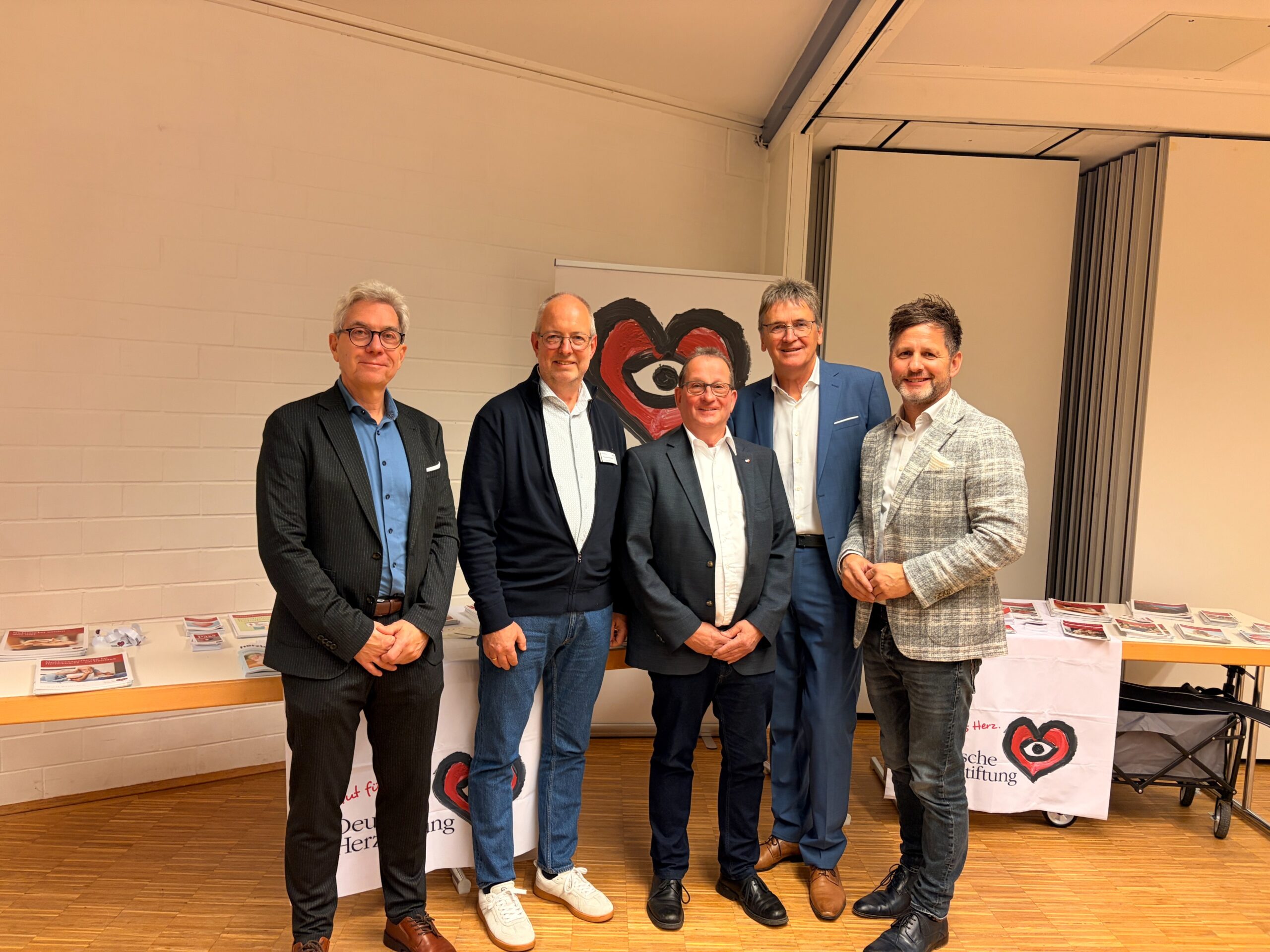 v.l.n.r Dr. Martin Burschaper, Thomas Pottmeier, Jürgen Figiel, Dr. Eckhard Sorges, Tino Wenkel