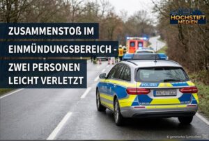 POL-HX: Zusammenstoß im Einmündungsbereich – Zwei Personen leicht verletzt