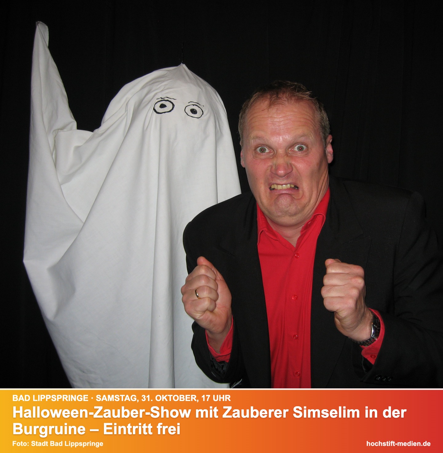 Halloween-Zauber-Show mit Zauberer Simselim in der Burgruine Bad Lippspringe – Samstag, 31. Oktober, 17 Uhr