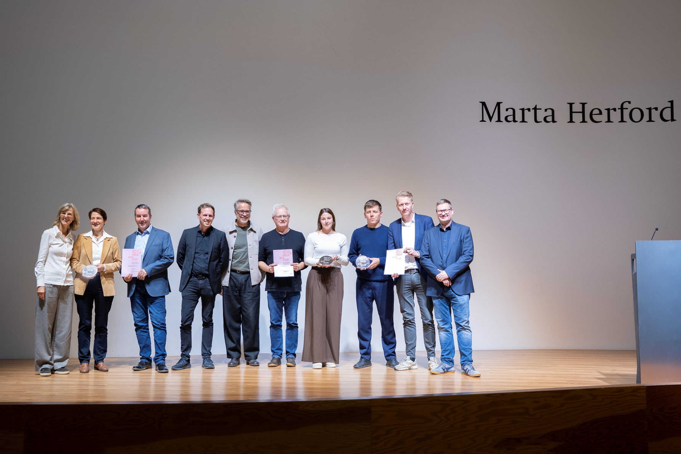 Preisverleihung Architekturpreis OWL im Marta-Forum Herford
