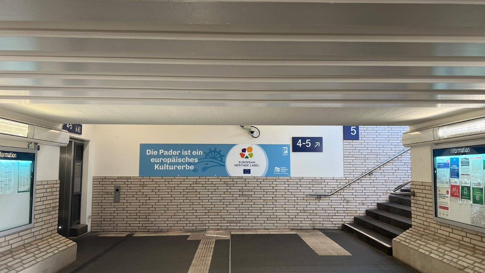 EKS-Schild Paderborner Hauptbahnhof