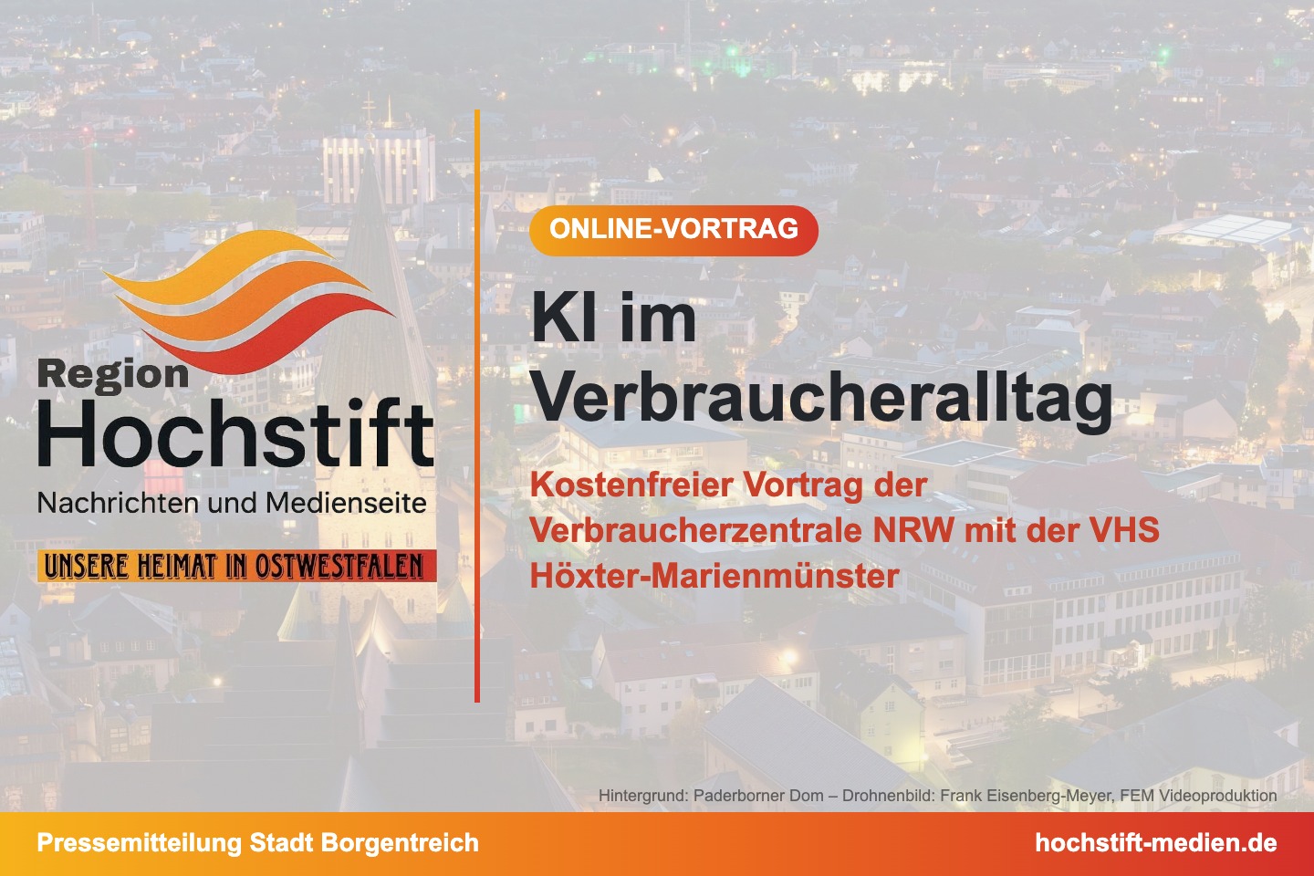 Grafik: KI im Verbraucheralltag – Online-Vortrag der Verbraucherzentrale NRW
