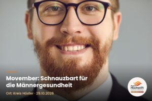 Schnauzbart für die Männergesundheit: Movember weist auf psychische Gesundheit hin