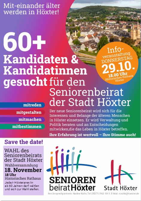 Seniorenbeirat der Stadt Höxter – Informieren und mitgestalten!