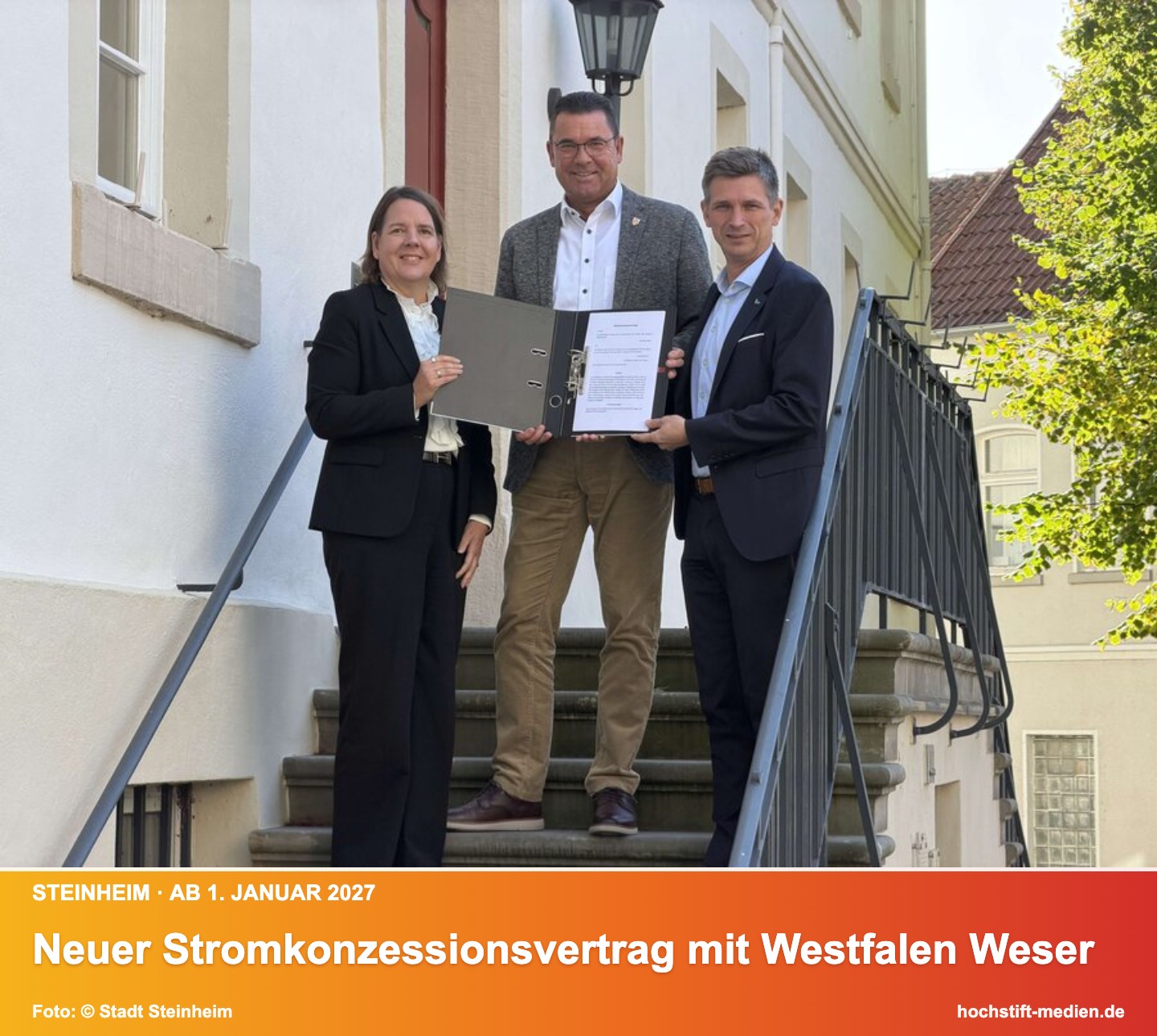 Westfahlen Weser Energie - Stadt Steinheim – Kurzinfo: Neuer Stromkonzessionsvertrag mit Westfalen Weser