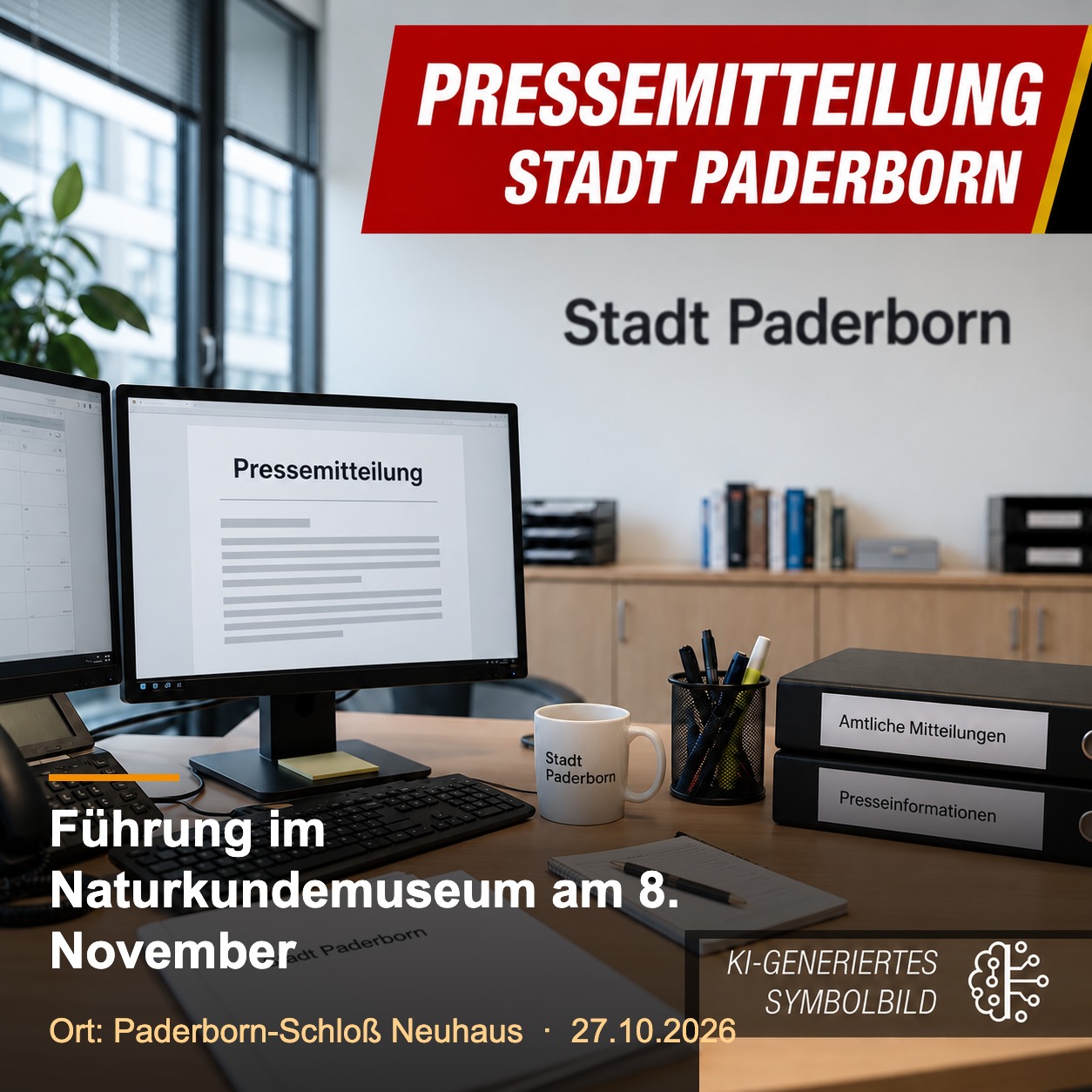 Symbolbild Stadt Paderborn: Führung im Naturkundemuseum am 8. November