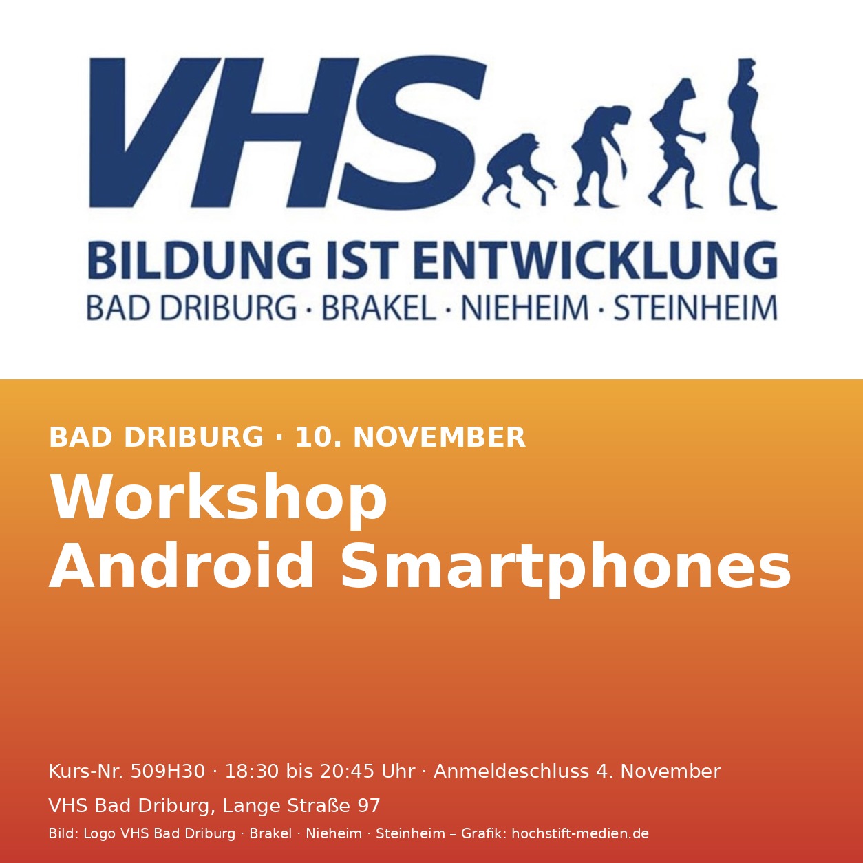Symbolbild VHS-Workshop Android Smartphones