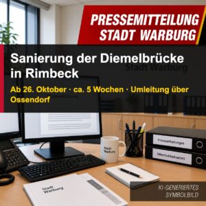 Sanierung der Diemelbrücke in Rimbeck beginnt