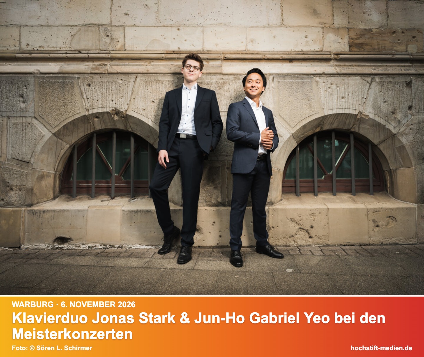 Die Pianisten Jonas Stark und Jun-Ho Gabriel Yeo – Kurzinfo: Klavierduo Jonas Stark & Jun-Ho Gabriel Yeo bei den Meisterkonzerten